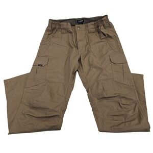 CQR Men's Tactical Cargo Pants Khaki Size 32W 32L Polyester Cotton Blend